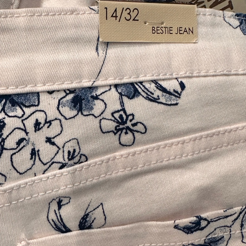 Vintage America Brand Embroidered White Denim Jeans - NEW NWT - Picture 10 of 10